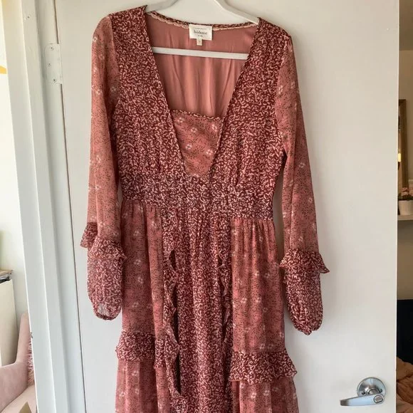 green emerald velvet dress Manoella Floral Maxi Dress in Red